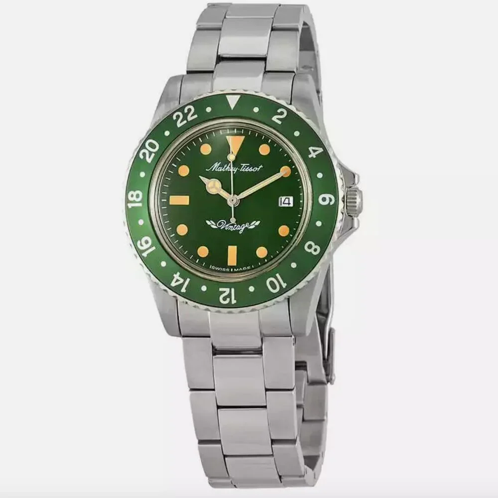 Tissot Mathey Vintage Quartz Green Dial Men's Watch
